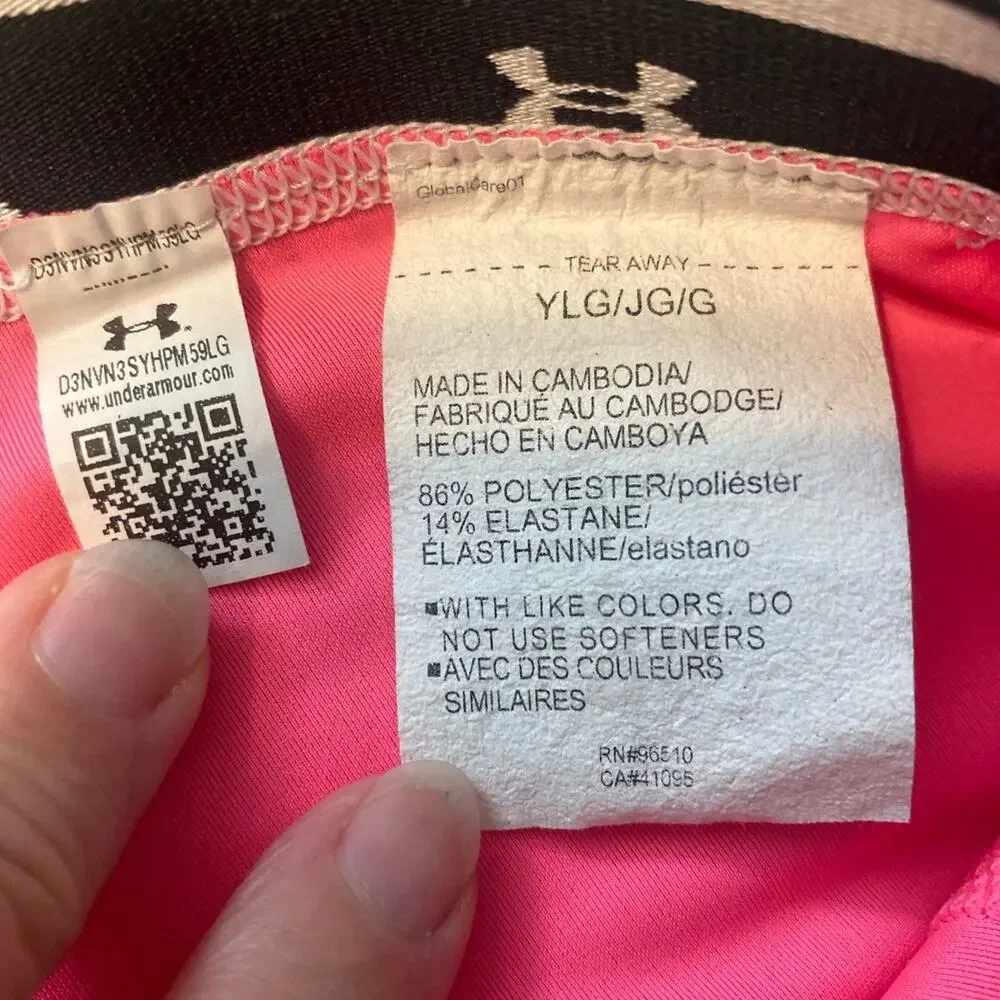 Hot Pink Youth large Under Armour leggings
